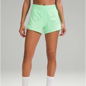 Lululemon Hr Hotty Hot Shorts 4” Pistachio
